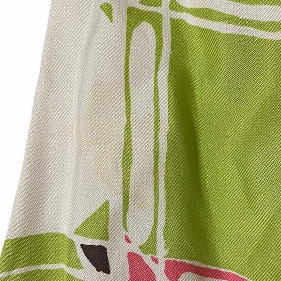 Milly New York Pink and Green Silk Dress - Picture 4 of 6